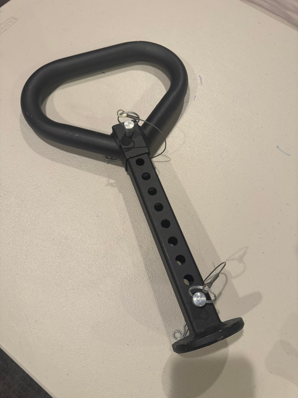 Adjustable Kettlebell Handle Black Steel Fitness Training